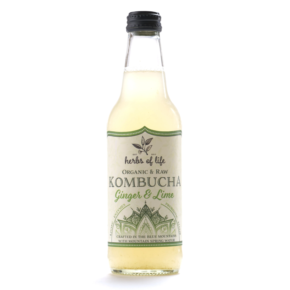 Ginger and lime organic sparkling drink – Melbourne delivery