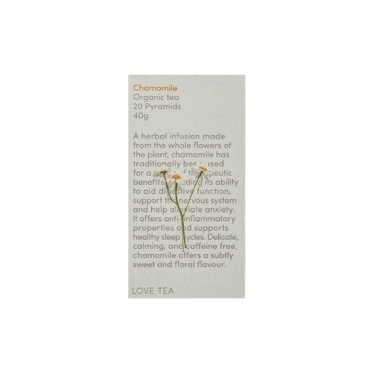 Love Tea Chamomile Tea Bags delivered to your home or office by Local Organic Delivery Melbourne