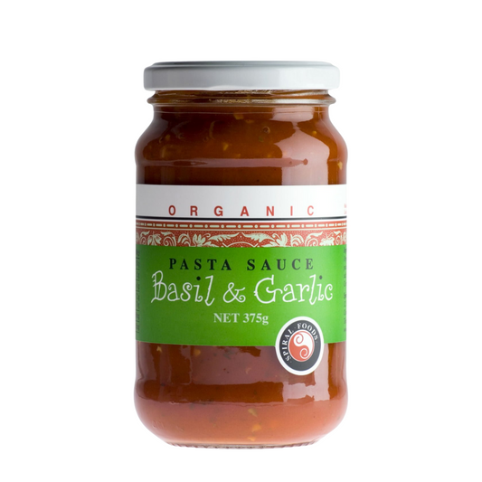 Organic Basil and Garlic Pasta Sauce (375g)