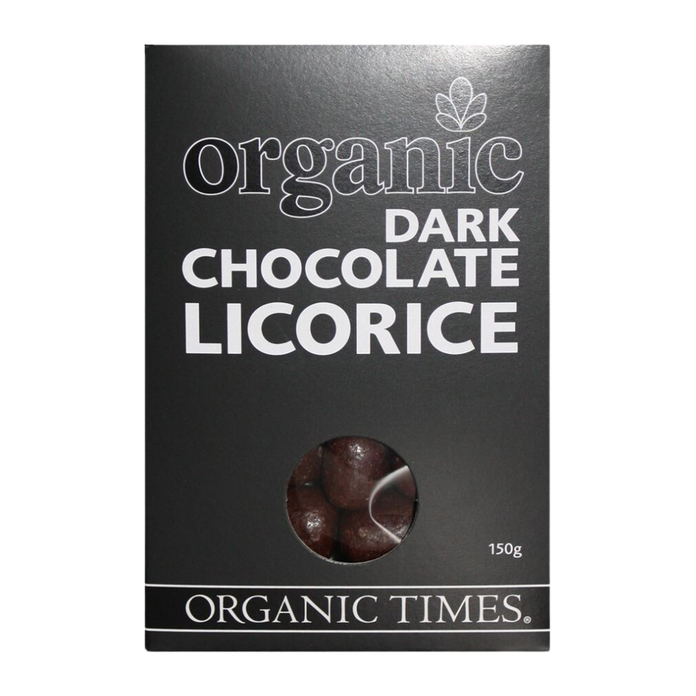 Organic Dark Chocolate Licorice (150g)