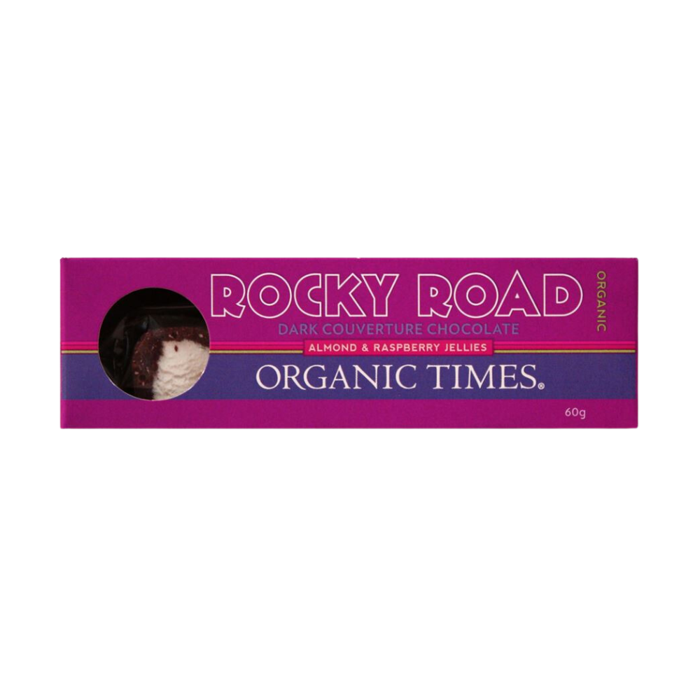 Organic Dark Chocolate Rocky Road (60g)