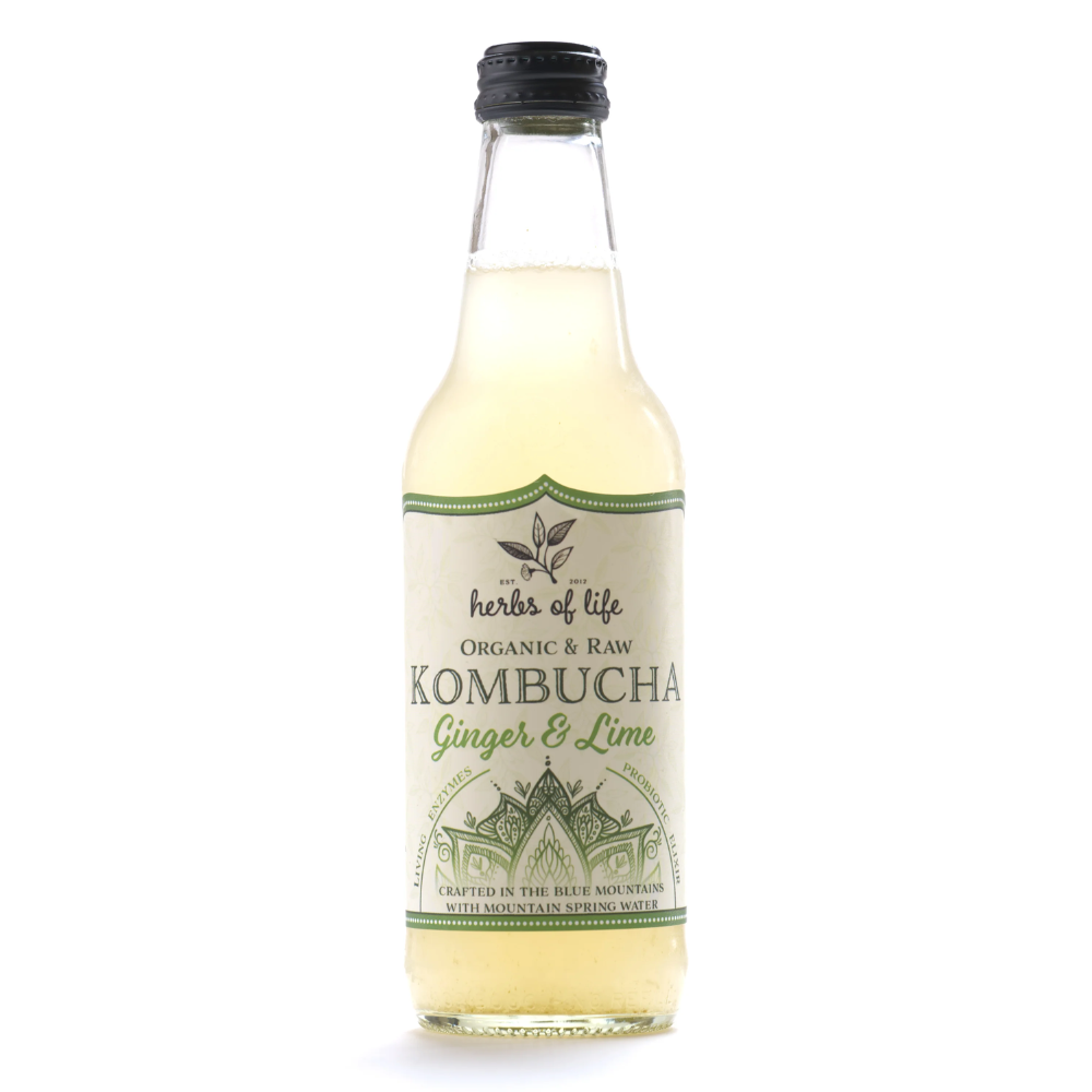 Organic Ginger & Lime Kombucha (330ml)