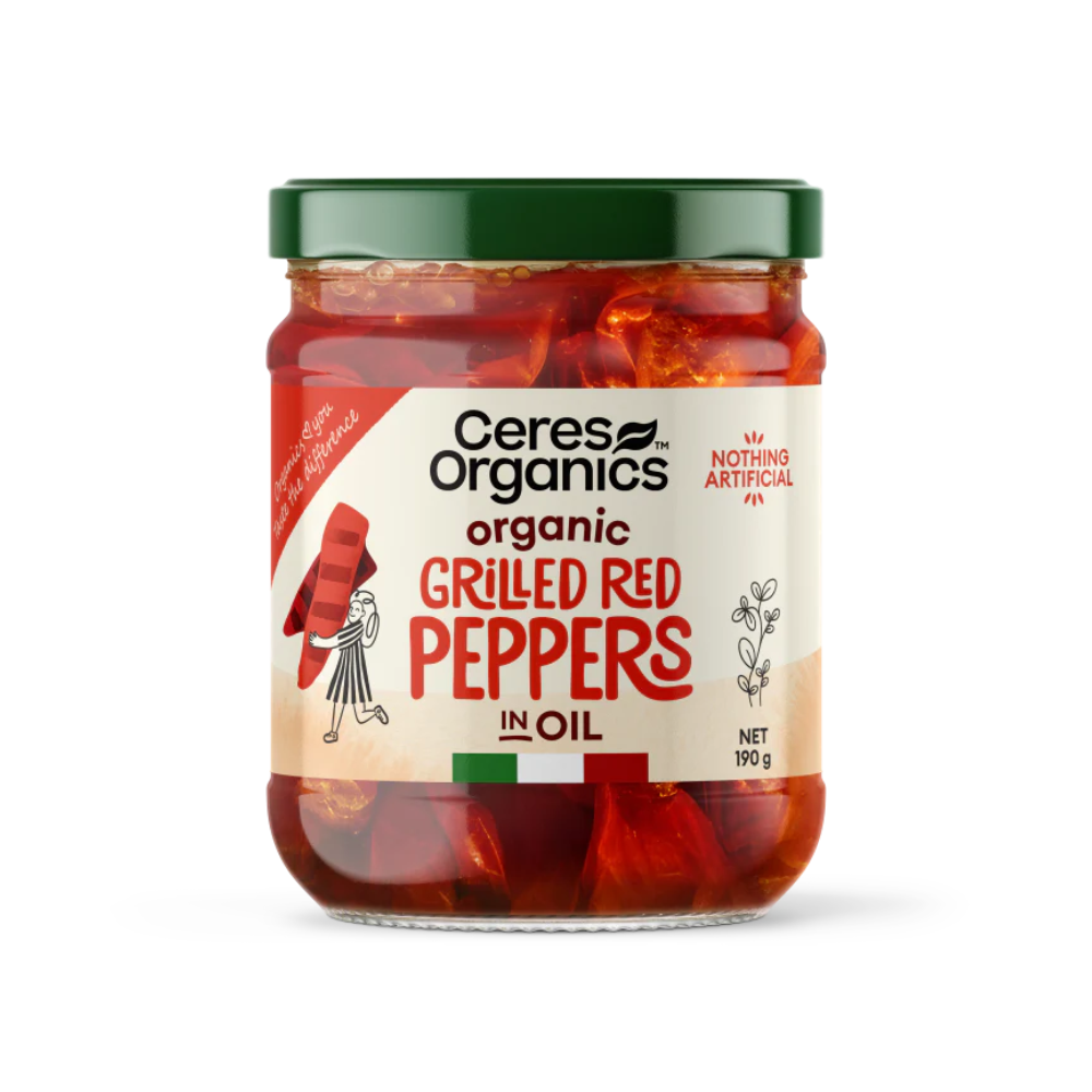 Organic Grilled Red Peppers (190g)