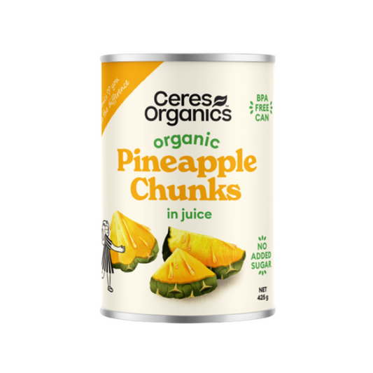 Organic Pineapple Chunks in Juice (425g)