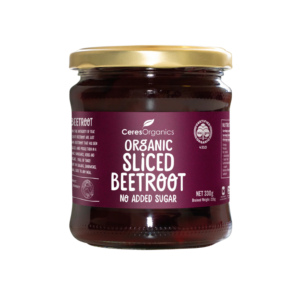 Organic Sliced Beetroot (330g)