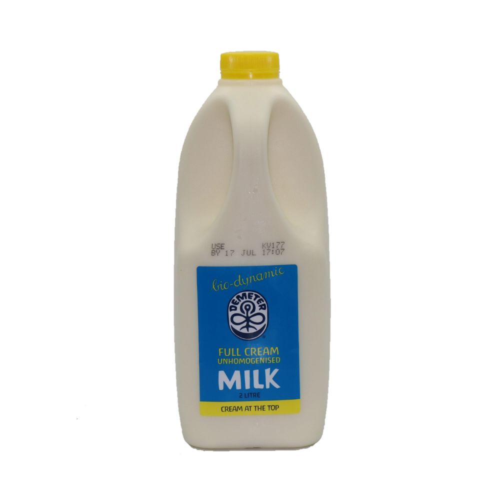 Biodynamic Organic Unhomogenized Milk 2 Litres