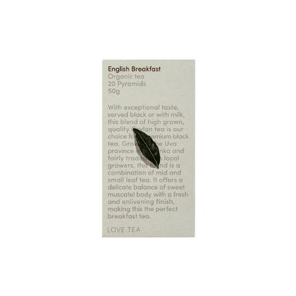 Biodegradable English Breakfast tea bags delivered by Local Organic Delivery Melbourne