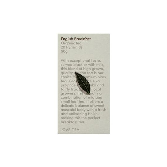 Biodegradable English Breakfast tea bags delivered by Local Organic Delivery Melbourne