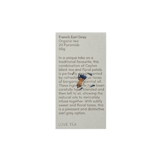 Love Tea French Earl Grey Tea Bags delivered by Local Organic Delivery Melbourne