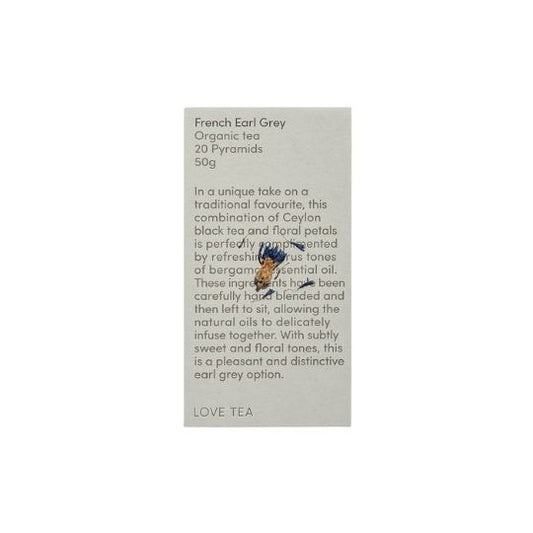 Love Tea French Earl Grey Tea Bags delivered by Local Organic Delivery Melbourne