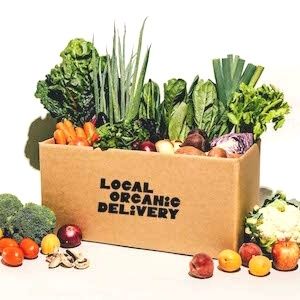 Local Organic Delivery - Large Organic Fruit and Veggie Box