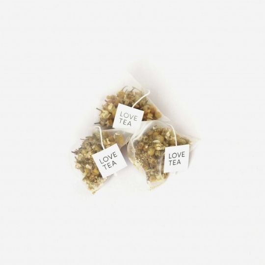Love Tea Chamomile Tea Bags are compostable and delivered to your door by Local Organic Delivery