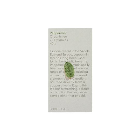 Love Tea Peppermint Tea Bags delivered to your home or office by Local Organic Delivery Melbourne